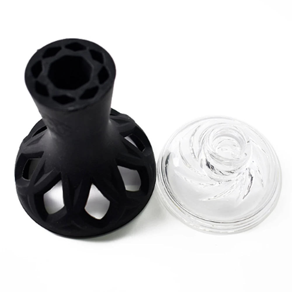 

1pcs Glass Hookah Bowl Shisha Refractory Silicone Tobacco Sheesha Chicha Narguile Smoke Pipe Cigarette Accessories
