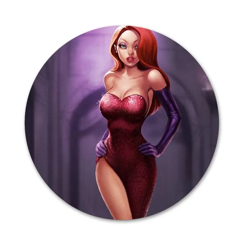 Модная брошь в виде кролика Джессики булавка Значки для косплея аксессуары