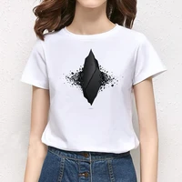 2022 geometry printed o neck cheap tee casual fashion tshirt summer harajuku aesthetics short sleeve t shirt