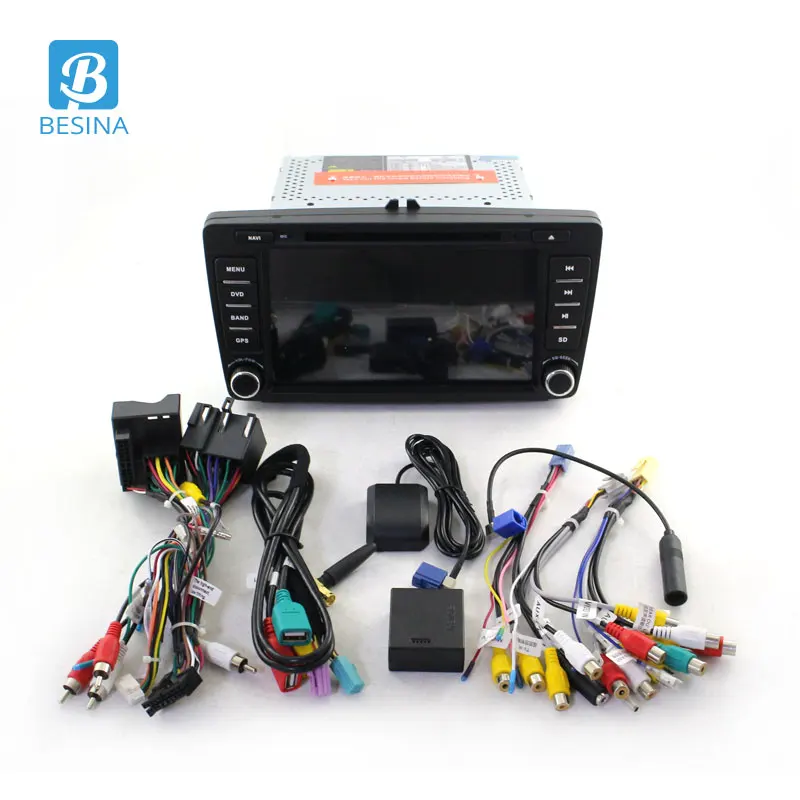 Автомобильный DVD плеер Besina автомагнитола 2Din для Skoda Octavia Fabia Rapid Yeti Superb VW Seat GPS