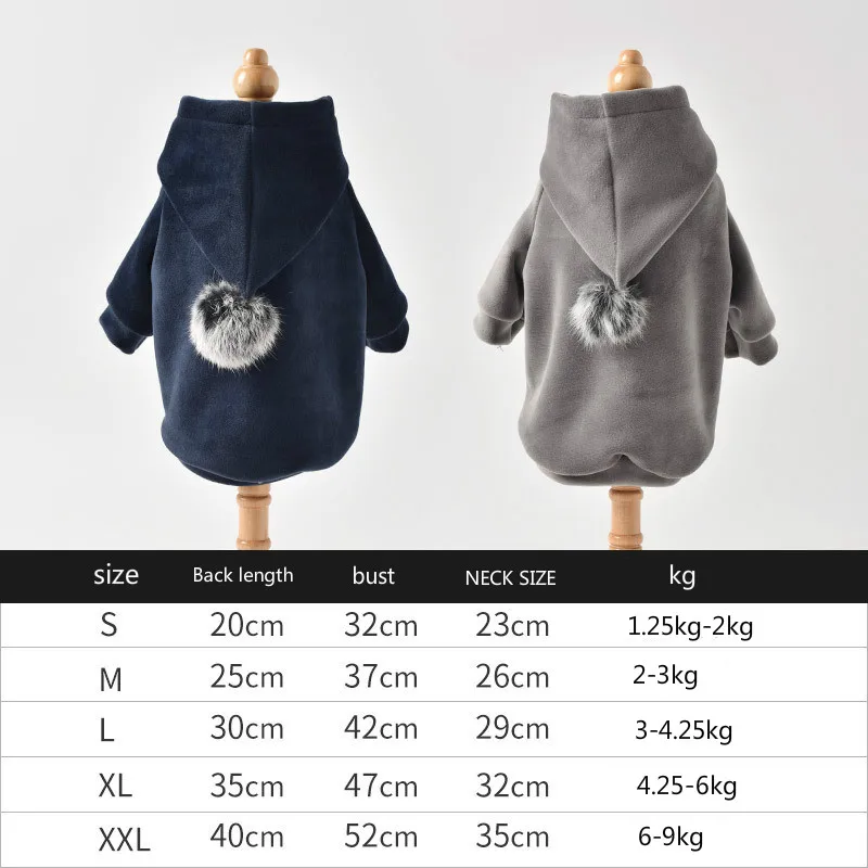 

Autumn Winter Pet Dog Clothes for Dogs Hoodie Cotton Dog Coat Jacket Puppy Pet Clothing for Small Dogs Costume Pets Outfits York