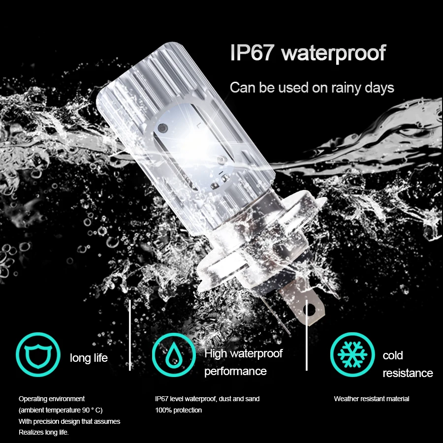 Лампа светодиодная для мотоциклетных фар 12 В 6500 К 1 шт.|light fog|light led 12vlight 24v |