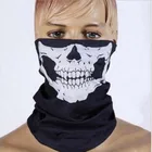 Полотенце для лица, черное нетканое, с черепом, 1 шт.