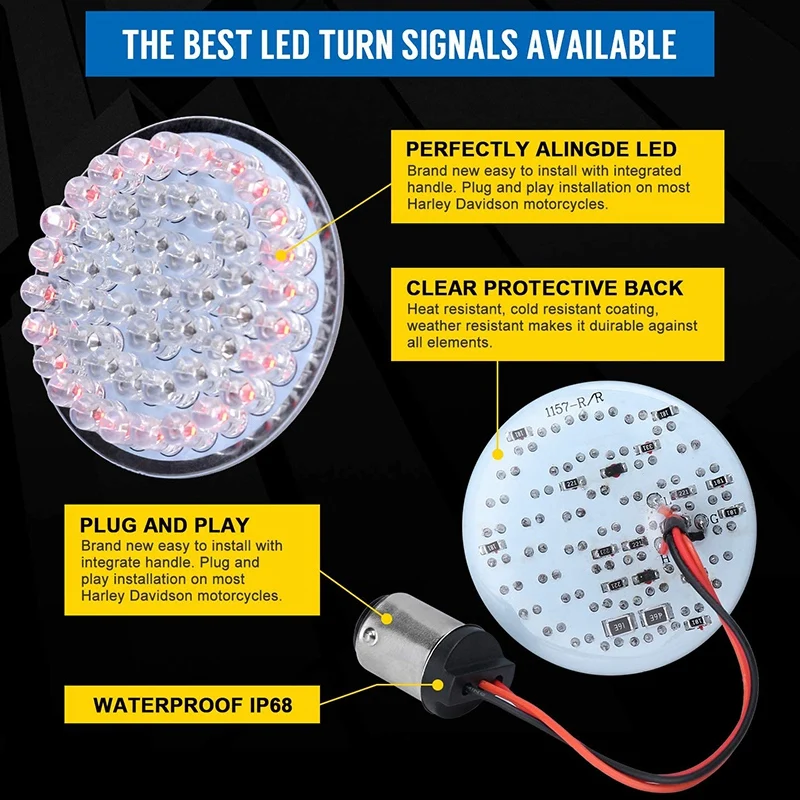 

Model 1157 Brake Light LED Turn Signal Light Kit for Yamaha Motorcycles Motorcycle Modification Parts