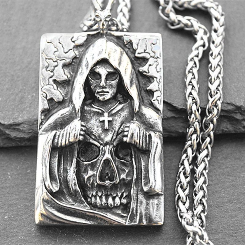 Мужская цепочка с подвеской в виде черепа Креста смерти | Украшения и аксессуары