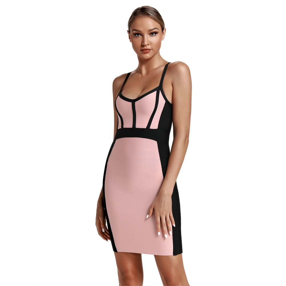 Ocstrade, Vestidos, Бандажное,, женское, высокое качество, телесное, Spagetti, облегающее, Бандажное платье, вискоза, для девушек, сексуальные, вечерние, для ночного клуба