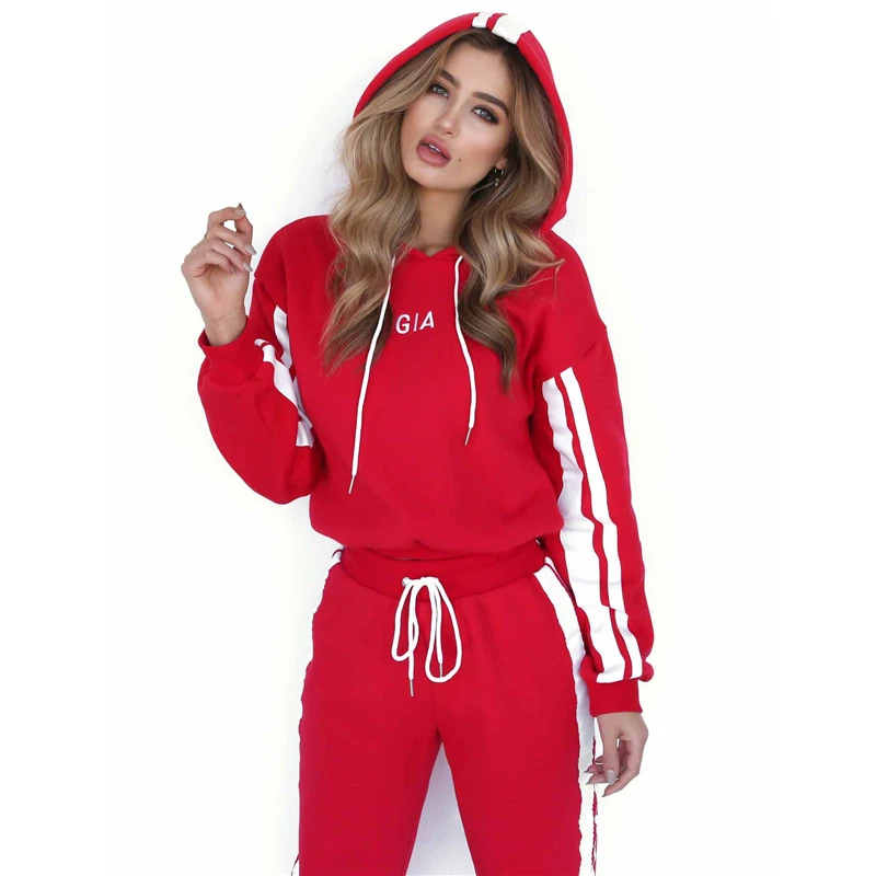 

Tracksuit Women Fall Two Piece Jogger Set Top And Pants Festival Ropa Casual Mujer Holiday Outfits Dresy Damskie Matching Sets