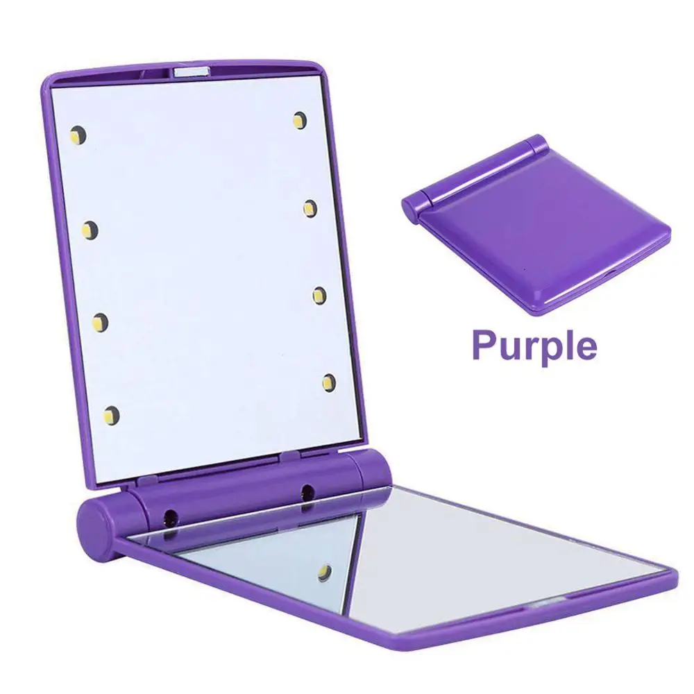 Компактное зеркало для нанесения макияжа Косметический Складной Портативный