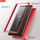 Чехол с полным покрытием на Redmi Note 9s градусов для Xiaomi Redmi Note 9 s, жесткий матовый Поликарбонат с закаленным стеклом