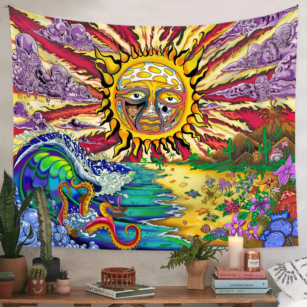 

Mandala Decorative Cloth Tapestry Background Wall Covering Home Decoration Wall Blanket Tapestry Bedroom Wall Hanging 100*150cm