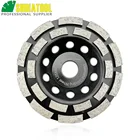 SHDIATOOL 5-дюймовый Алмазный двухрядный шлифовальный круг 125 мм, отверстие 20 мм16 мм