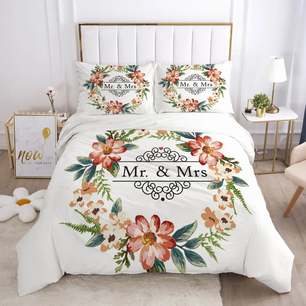 

3D Duvet Cover Sets Bedding Set Comforter Covers Pillow Cases 173*230 230*230 265*230 180*210 Modern Style White Bed Linens