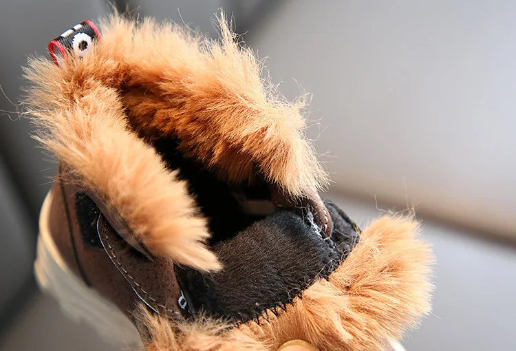 Ботинки для мальчиков Новинка Зима 2019 модные короткие ботинки средней длины с