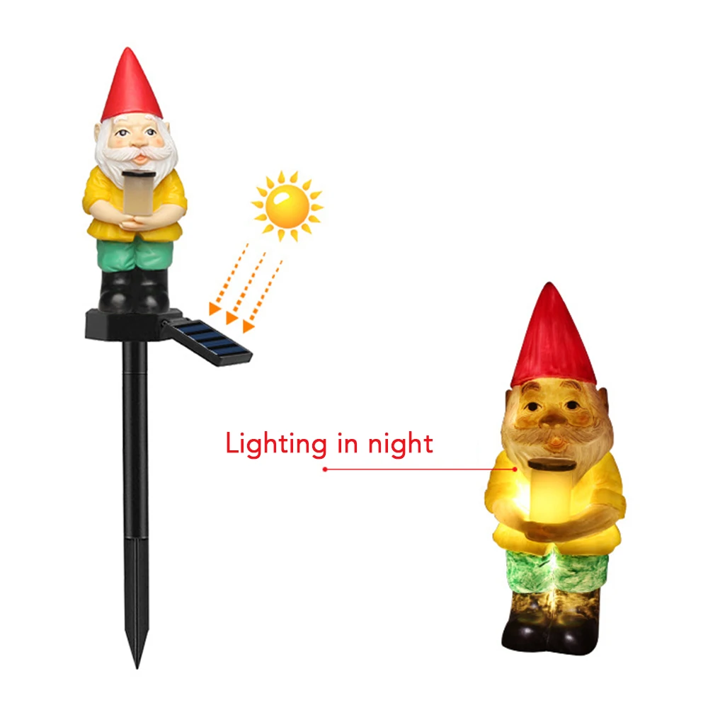 Водостойкий светильник на солнечных батареях Рождество Санта Клаус рассвет