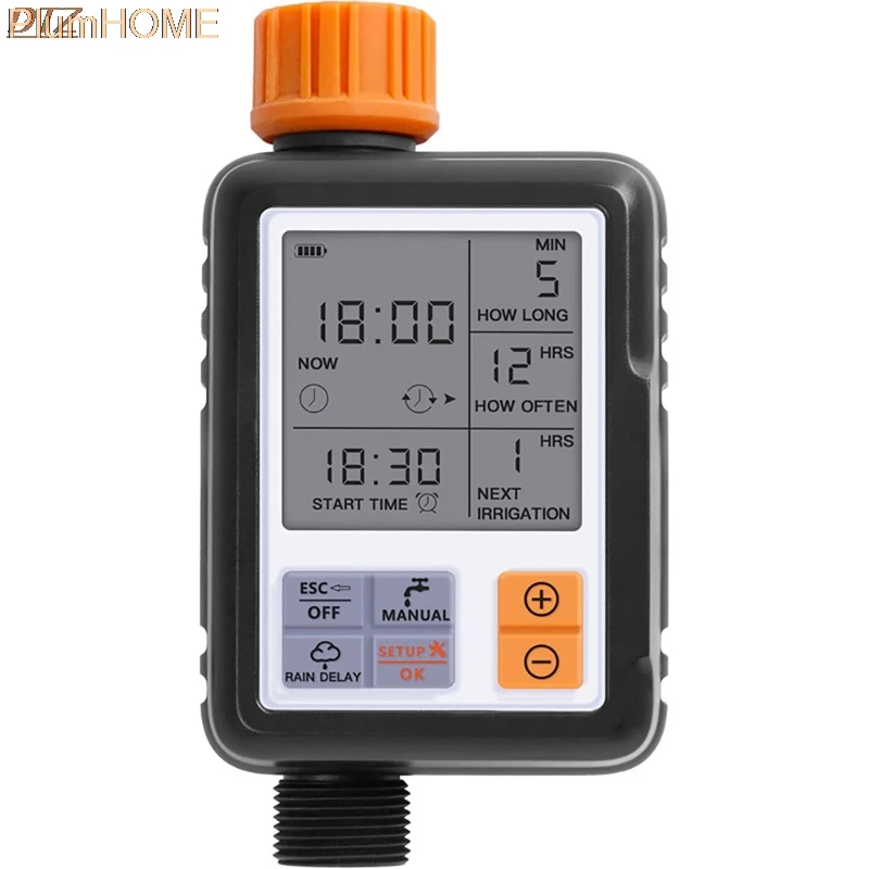 Автоматический таймер полива воды контроллер с ЖК экраном для садового