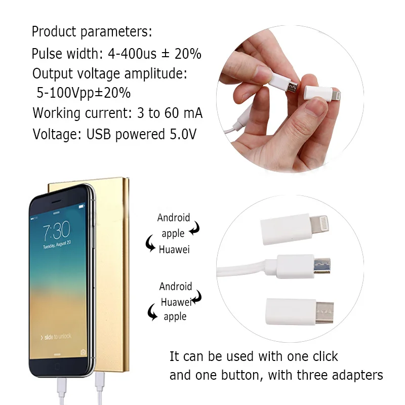 Мини-электрический стимулятор для всего тела шеи спины расслабляющий массажер