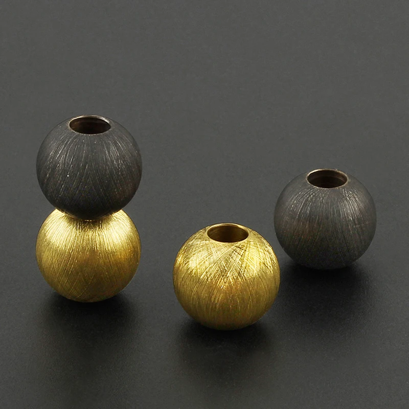 Винтажные круглые латунные бусины с ножом веревочная подвеска медные бусы на