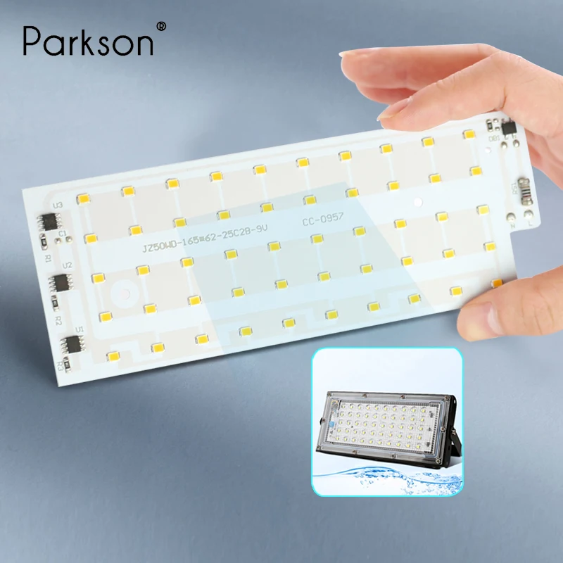 Светодиодный чип диод 50 Вт прожектор светильник SMD2835 AC220 230V 240V шарик умная ИС