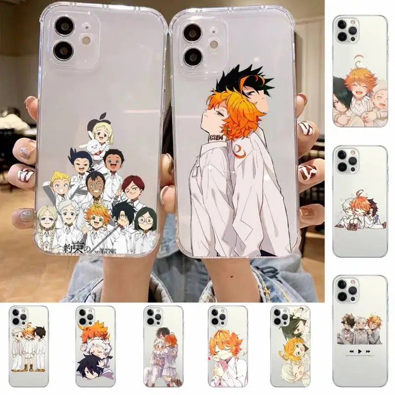 

Anime The Promised Neverland Phone Case for iPhone 11 12 13 mini pro XS MAX 8 7 6 6S Plus X 5S SE 2020 XR case