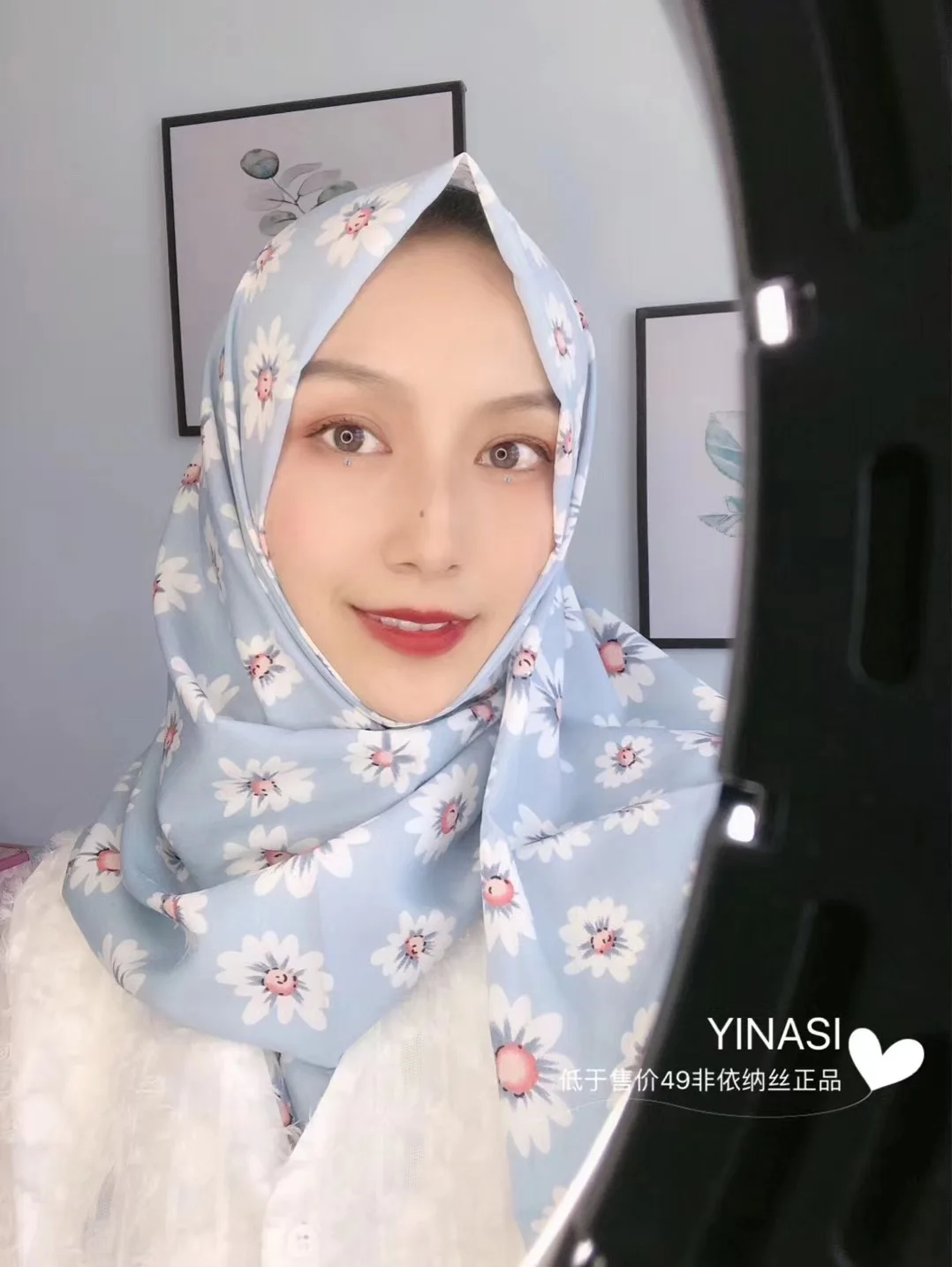 Мусульманский головной платок новинка летнее газовое полотенце с фруктами