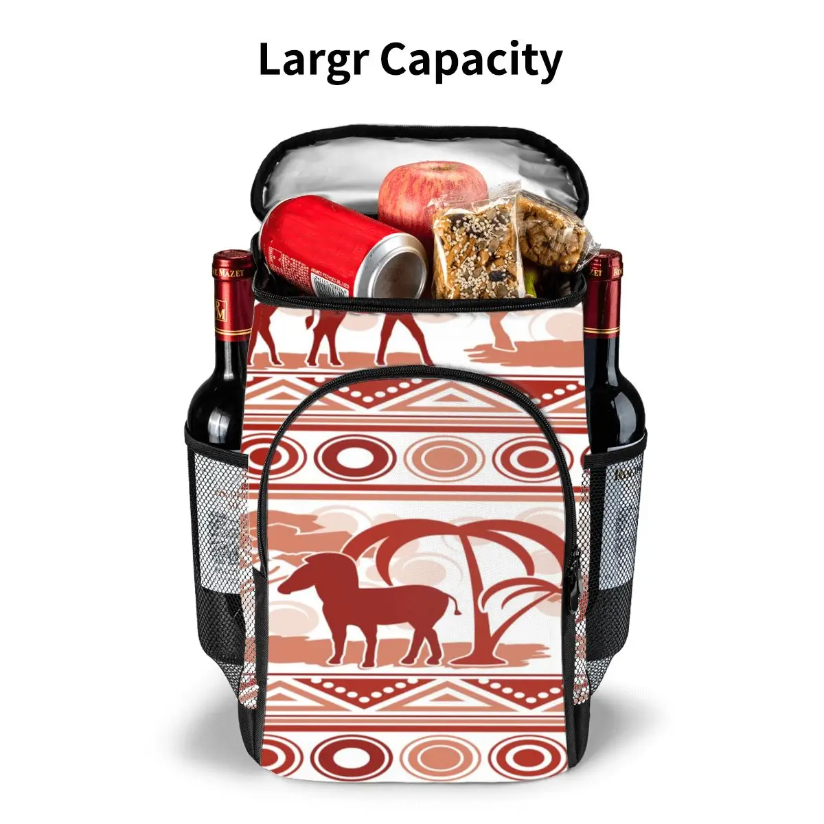 picnic cooler backpack african style waterproof thermo bag refrigerator fresh keeping thermal insulated bag free global shipping
