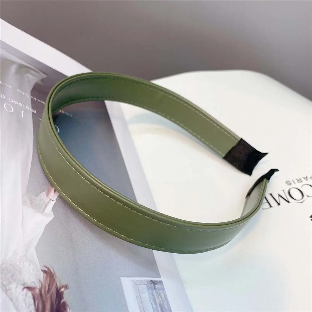 Однотонная искусственная ободок для волос в корейском стиле с эффектом