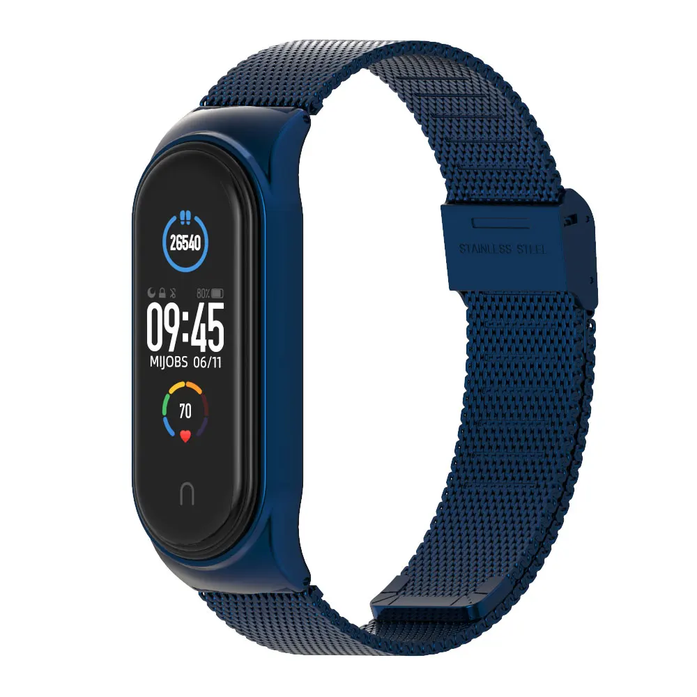 Mi Band 4 ремешок для Xiaomi Correas Pulseira 5 3 браслет металлический магнитный Miband Xaiomi умные