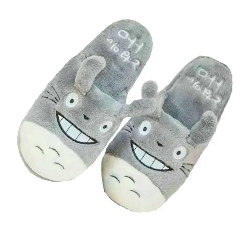 Женские и мужские домашние тапочки с милым котом из мультфильма для спальни