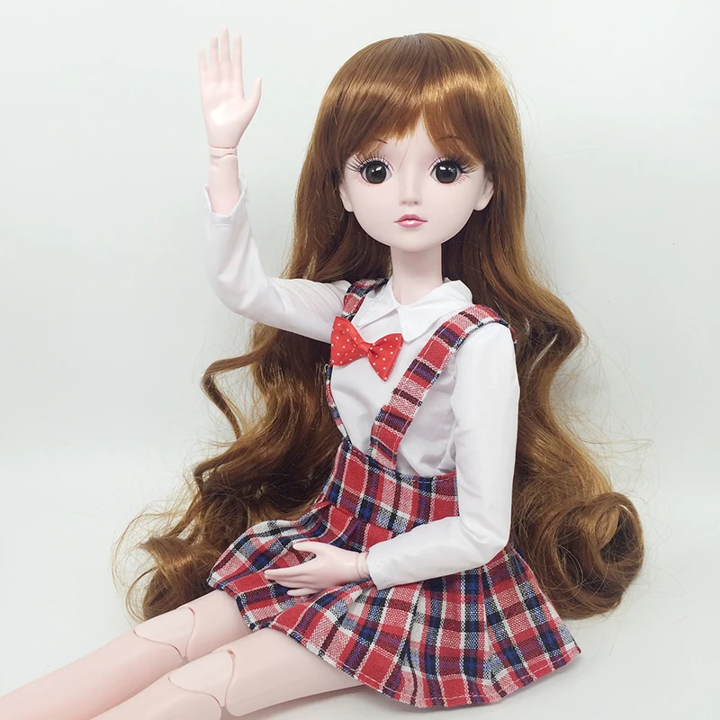 1/3 Кукла Одежда аксессуар школьная форма для 60 см BJD кукла рубашки плед ремень юбка кукла аксессуары