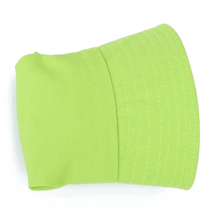 

Summer 100% Cotton Plain Blank 10 Bucket Hats Outdoor Beach Sunscreen Flat Cap for Summer