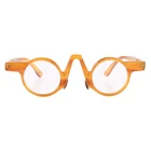 Очки солнцезащитные светильник маленькие, круглые, в форме буквы V, оранжевого, кофейного, индийского рога, очки для чтения; Оправа