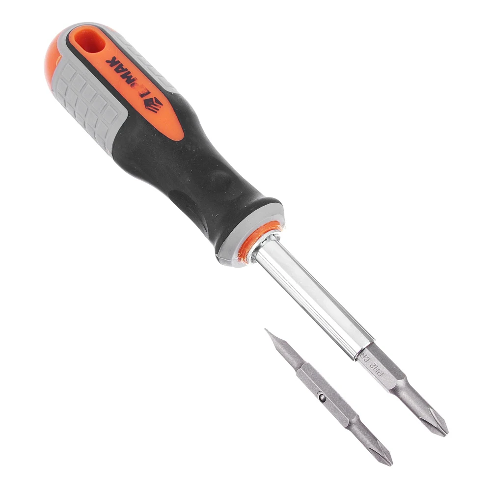 ЕРМАК Отвертка комбинированная 170мм 4 пр (PH1 PH2 SL5мм SL6мм)|Отвертка| |