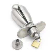 heavy stainless steel anal dilatorsanus expanding chastity deviceanal plugchastity lockbuttplug sm sex toys for women men
