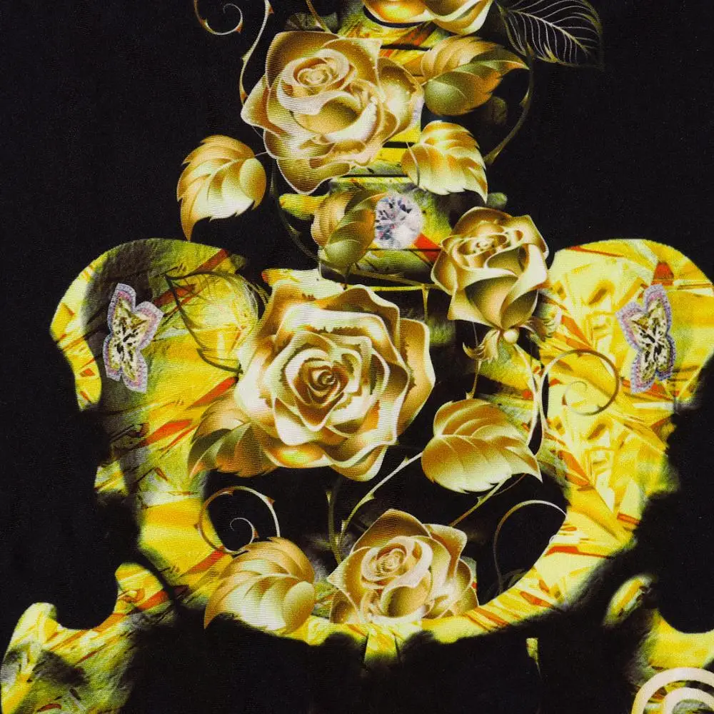 Страшное платье на Хэллоуин Косплей Костюм Золотой Скелет комбинезон для