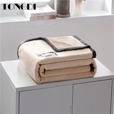 TONGDI одеяло супер мягкое теплое Элегантное маленькое для сна детское офисное