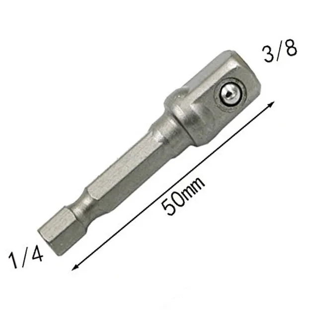 Набор адаптеров из хром-ванадиевой стали с шестигранным хвостовиком 1/" 3/8" 1/" удлинительные сверла набор электроинструментов TF003 - Цвет: 1pc 3 8