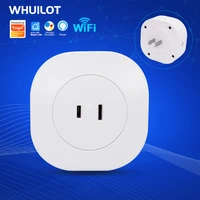 whuilot japanese wifi smart plug 16a smart socket tuya remote control smartlife app voice control works for google home alexa