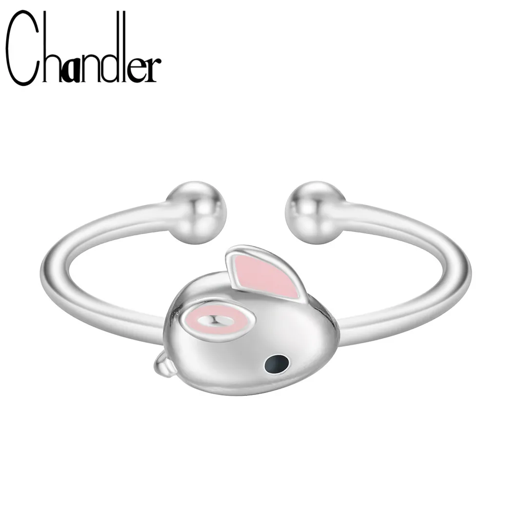 Чандлер милое маленькое розовое кольцо кролик для просеивания цветов открытое
