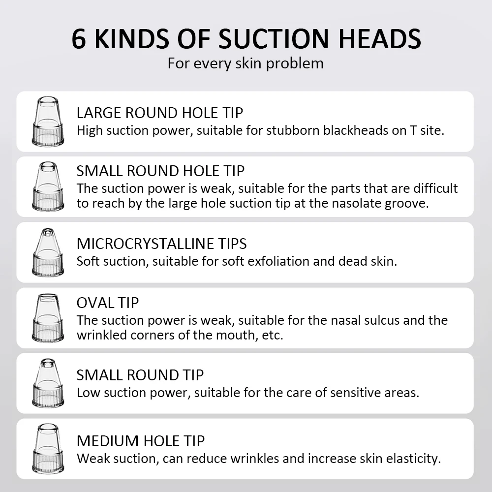 

Facial Cleaner Nose Blackhead Remover Deep Pore Acne Pimple Removal Vacuum Suction Diamond T Zone Beauty Tool Face Household SPA