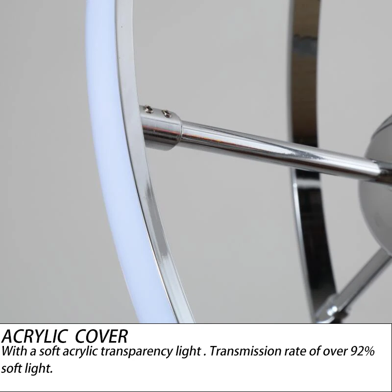 

Plated Chrome LED Pendant Lamp Loft Hanging Light 40W DIY Kitchen Suspension Acrylic Dining Room Foyer Lustre AC85-265V Fixture