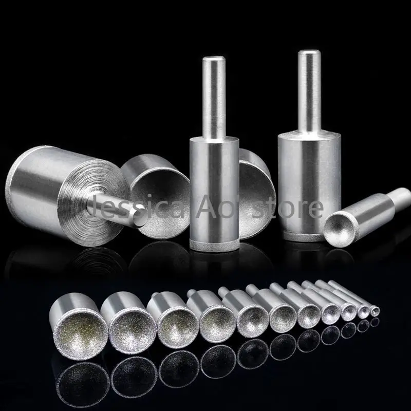 8 шт., 3-10 мм, 80 крупной зернистости, стержни для шлифовальной головки, круглые шарики, инструменты для полировки