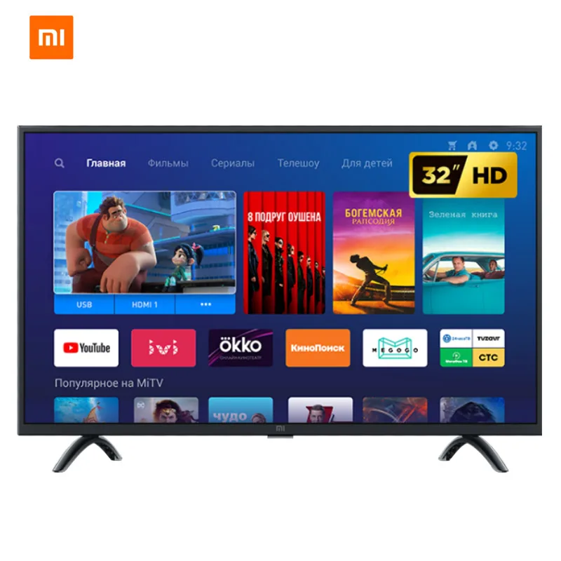 Смарт-ТВ Xiaomi tv 4A 32 дюйма 1 Гб + 4 для miracast Netflix DVB-T/T2 C | Электроника