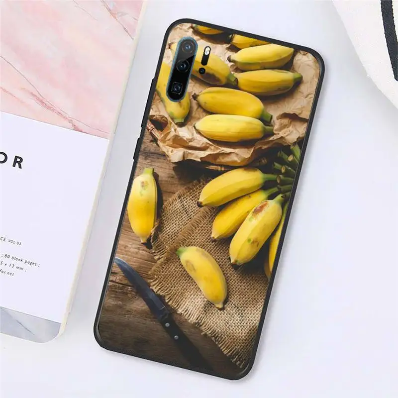 

Food fruit yellow banana Phone Case For Huawei P9 P10 P20 P30 Pro Lite smart Mate 10 Lite 20 Y5 Y6 Y7 2018 2019