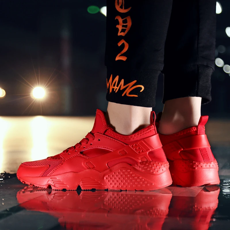 Hot Sale Light Running Shoes Men Sneakers Women Knit Mesh Breathable Non-slip Outdoor Jogging Casual Walking Men Sport Shoes