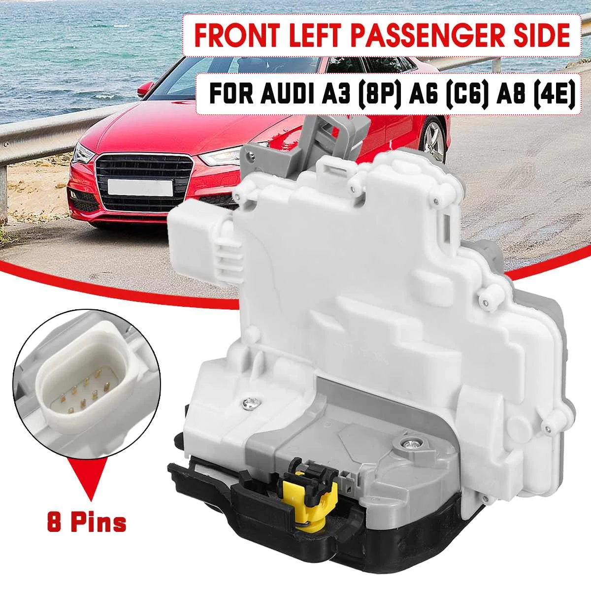 

Привод дверного замка для Audi A3 (8P) A6 (C6) A8 (4E) 8E2837015AA 4F2837015E
