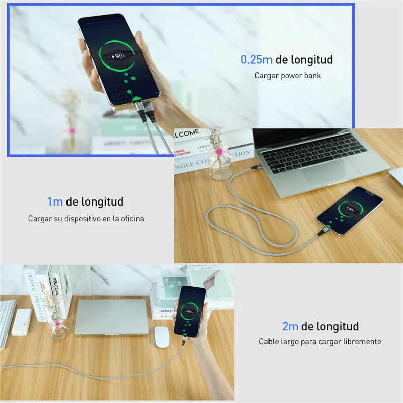 GTWIN Micro USB кабель 3A Быстрая зарядка для samsung S7 J5 J7 1M 2M Microusb кабель для передачи данных для Xiaomi Redmi Note 5 A кабели