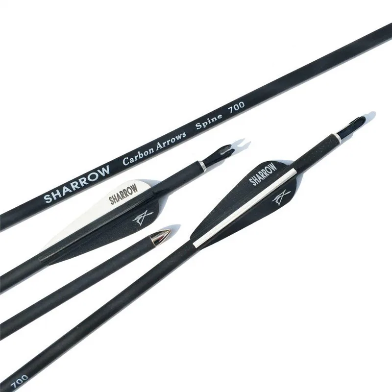 Стрелы из углеродного волокна для стрельбы лука 31 дюйм 700 охотничьи карбоновые