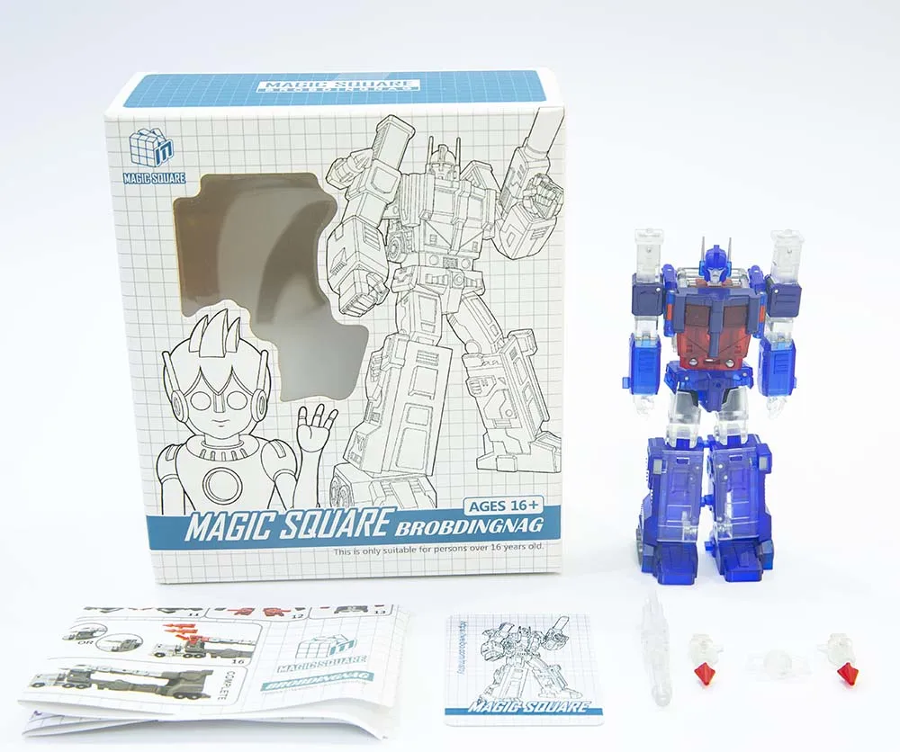 Новинка игрушка робот-трансформер Magic Square MS-TOYS MS-B04T Ultra Magnus Clear color mini Action Figure MS B04T в