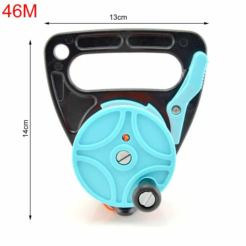 

Scuba Diving Reel with Thumb Stopper and 150FT 272FT Lines for Snorkeling Underwater Sports Retractable Reels With Handle