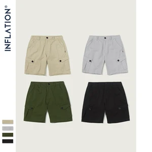 Мужские свободные шорты INFLATION, повседневные шорты в стиле хип-хоп, уличная одежда, однотонные мужские шорты 2020 S, новинка 9320